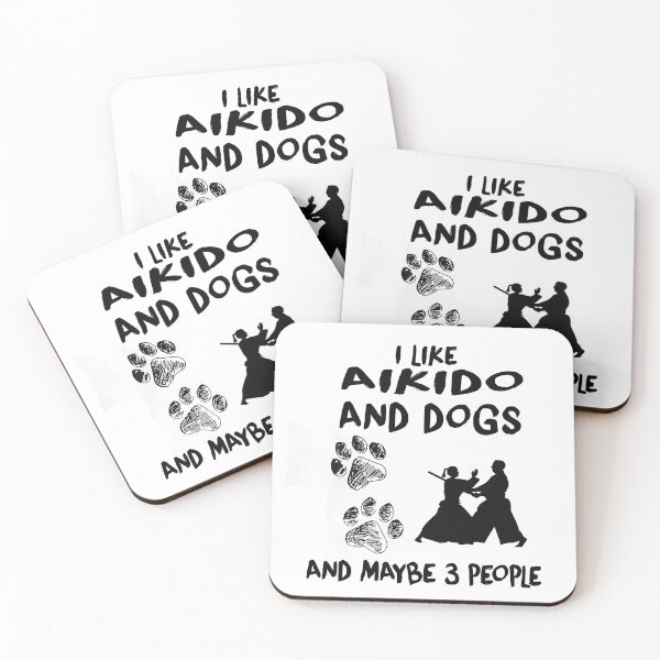 Item preview, I Like Aikido And Dogs, Funny Aikido, Martial Art Saying designed and sold by Aerial Addicts.