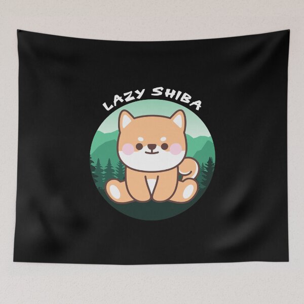 Item preview, Lazy Shiba designed and sold by The Love Quill.