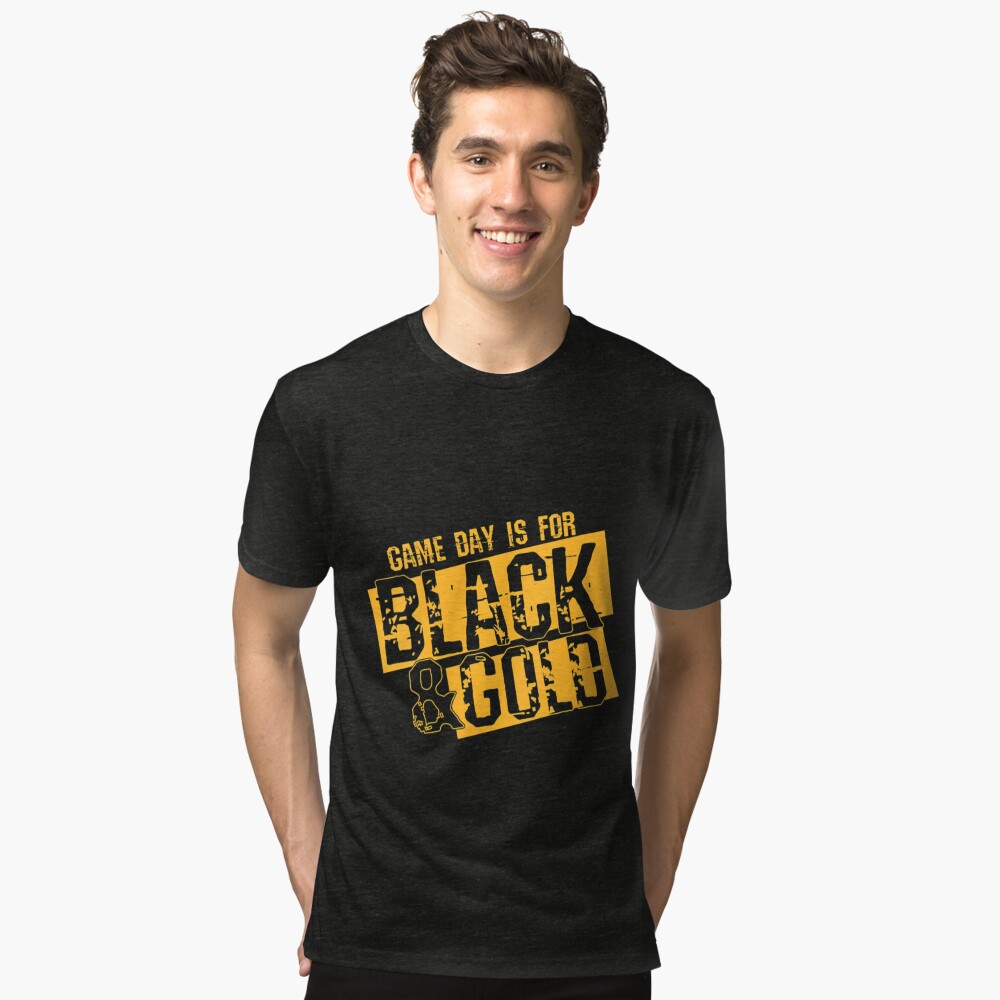 Black & Gold Game Day Group Shirt for High School Football 