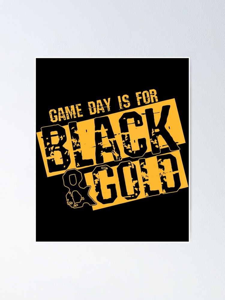 Black & Gold Game Day Group Shirt for High School Football 