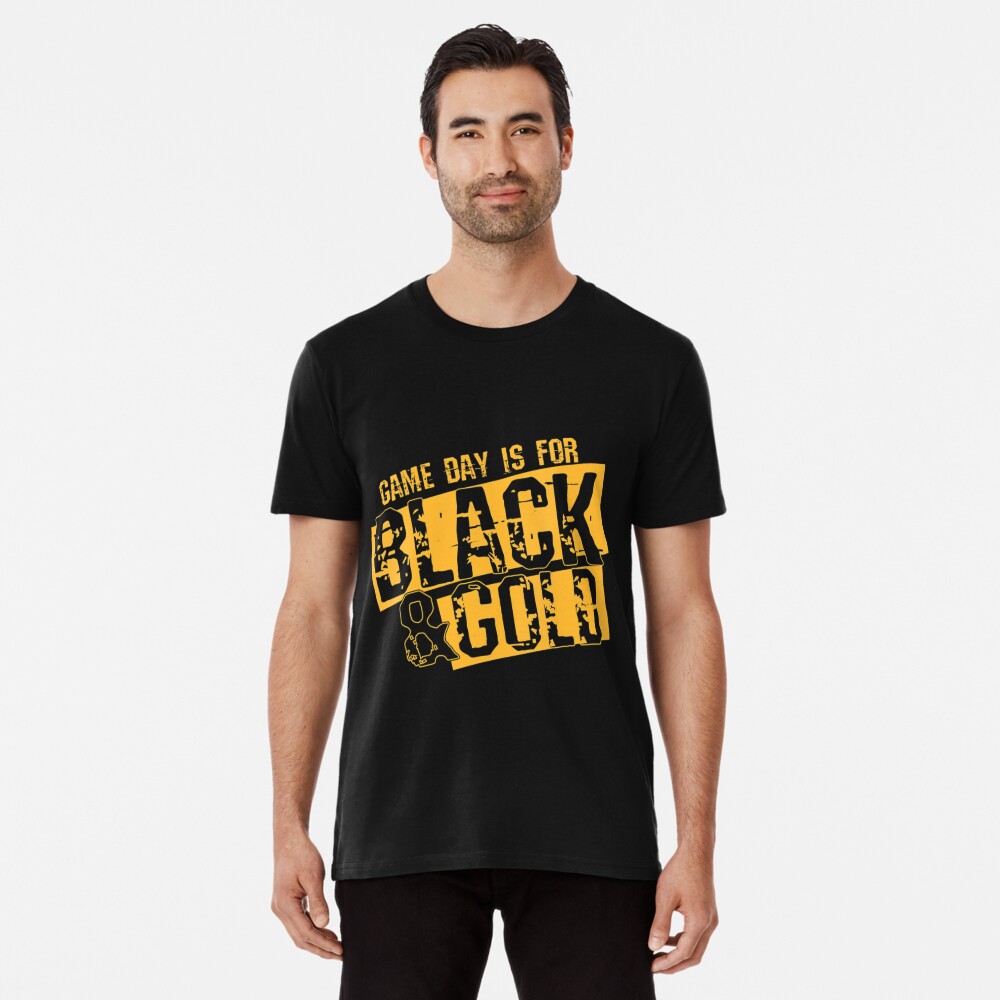 Black & Gold Game Day Group Shirt for High School Football 