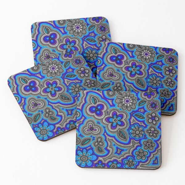 Item preview, Daisedelic (Blue) designed and sold by Sarah Kurdila.