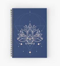 Lotus Dark Spiral Notebook