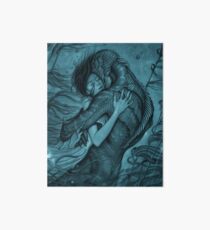 the shape of water Art Board Print