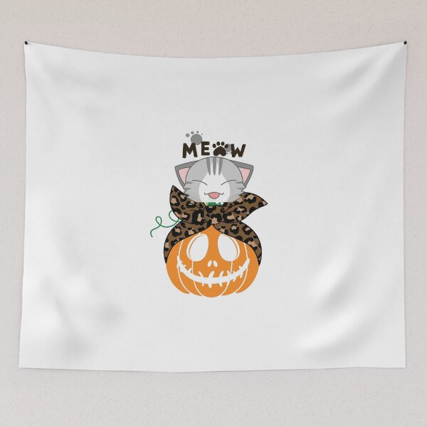 Item preview,  Cat Halloween Horror funny Meow Meow  designed and sold by hassendz.