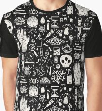 Kuriositäten: Bone Black Grafik T-Shirt