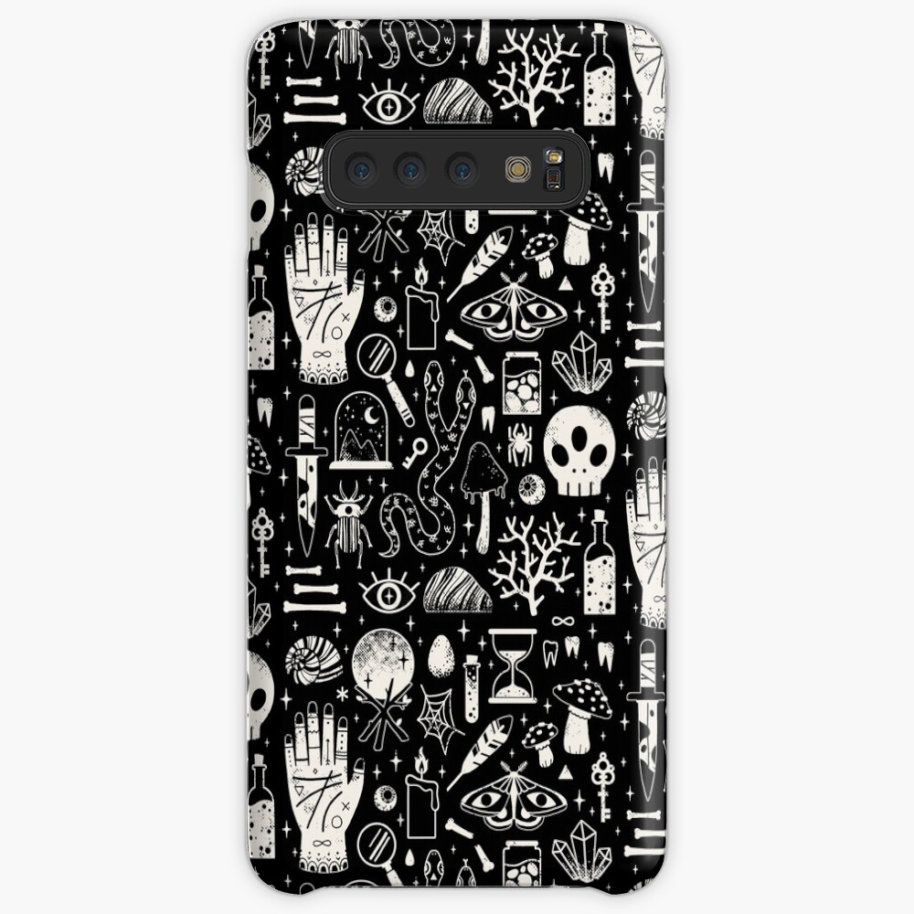 Curiosities: Bone Black Case & Skin for Samsung Galaxy