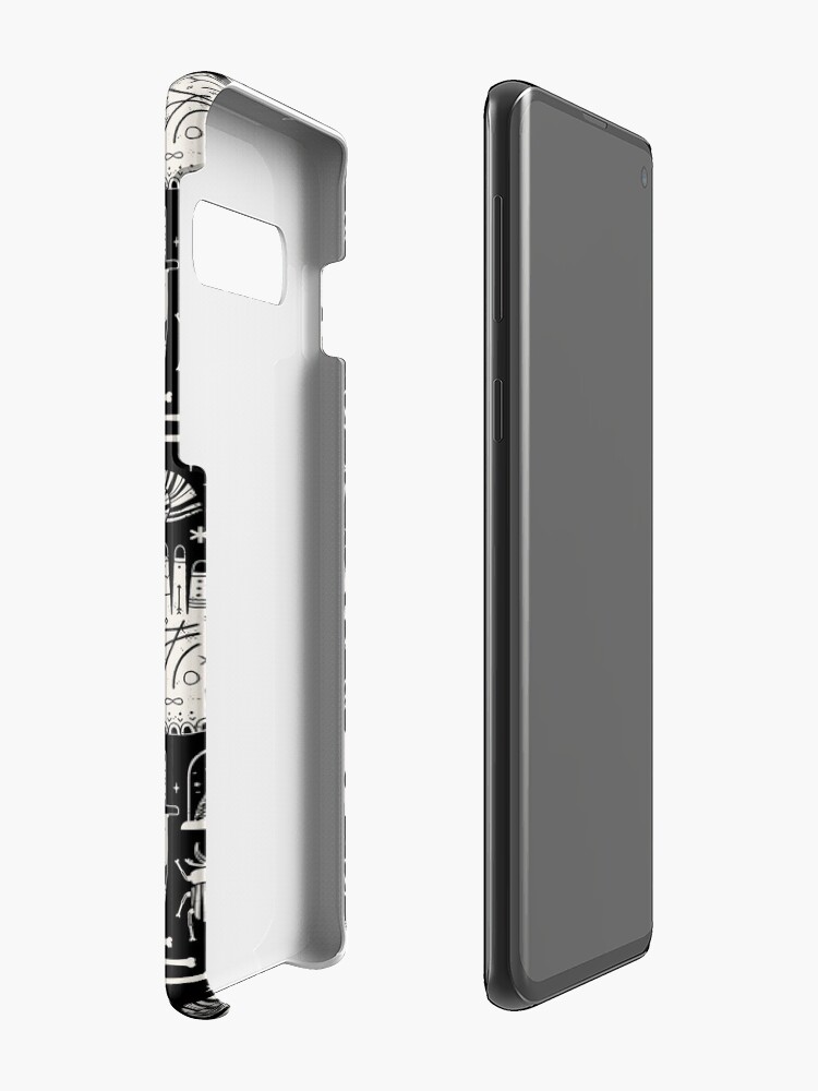 Alternate view of Curiosities: Bone Black Case & Skin for Samsung Galaxy