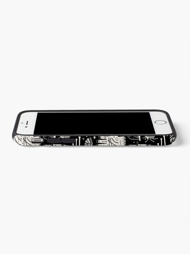 Alternate view of Curiosities: Bone Black iPhone Case & Cover