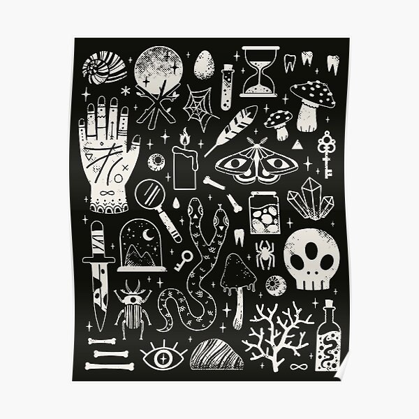 Curiosities: Bone Black Poster