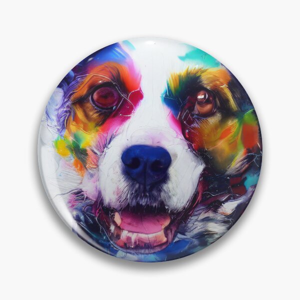 Item preview, Abstract painting of a cute dog designed and sold by ArchiesGallery.