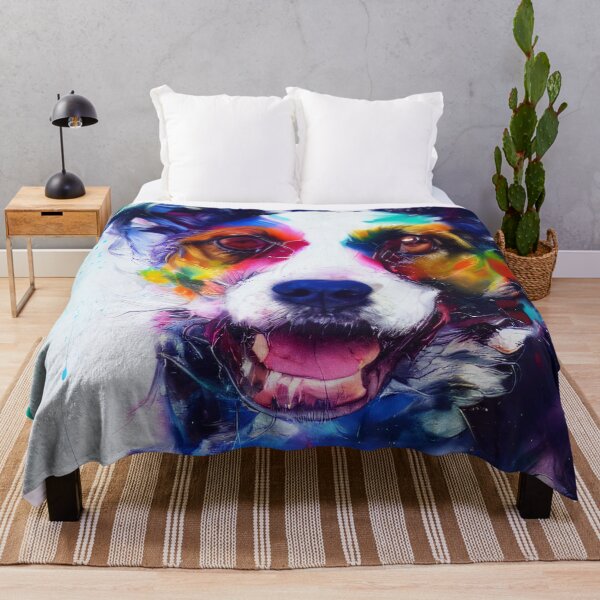 Item preview, Abstract painting of a cute dog designed and sold by ArchiesGallery.
