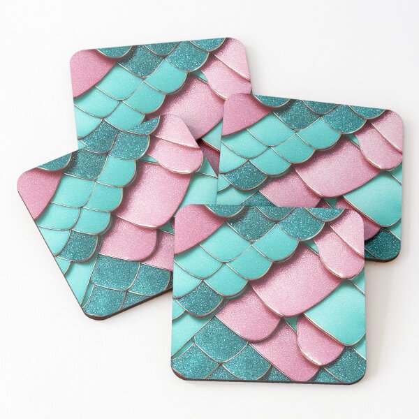 Item preview, Teal Silver and Pink Gold Sparkle Faux Glitter  designed and sold by TeeARTHY.