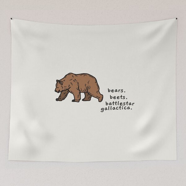 Item preview, bears. beets. battlestar gallactica. designed and sold by AprilCreations.