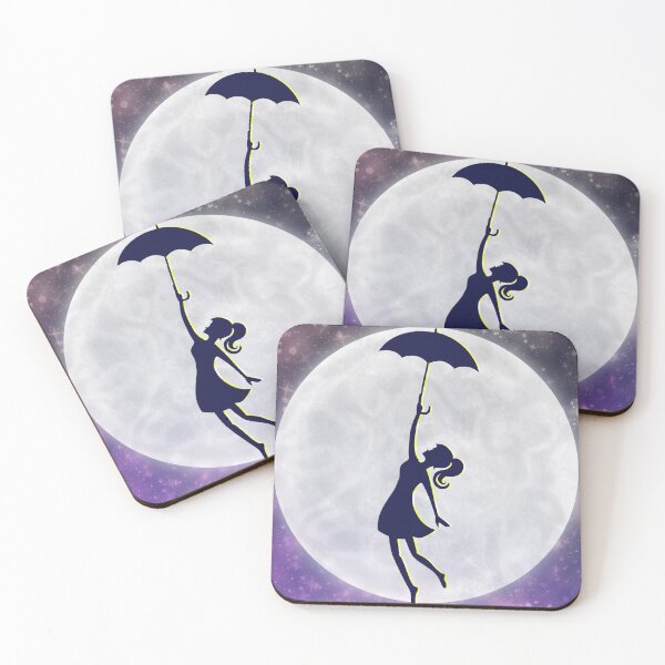 Item preview, Umbrella Girl and the Moon designed and sold by flavsdoodles.