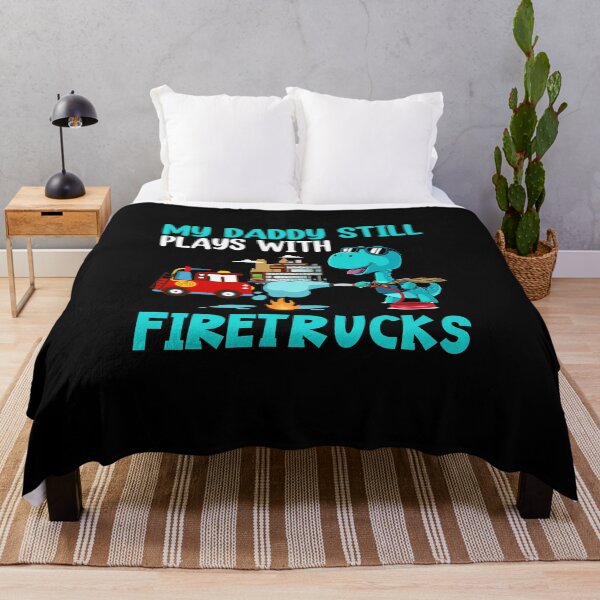 Item preview, My Daddy Still Plays With Firetrucks Dinosaur Funny Father Family Joy designed and sold by meachsmileyr11.