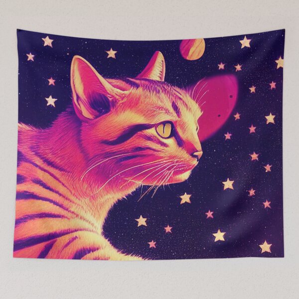 Item preview, Space Feline designed and sold by Space Frog Art ⭐⭐⭐⭐⭐.