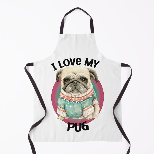 Item preview, I Love My Pug designed and sold by Lezbo1986.