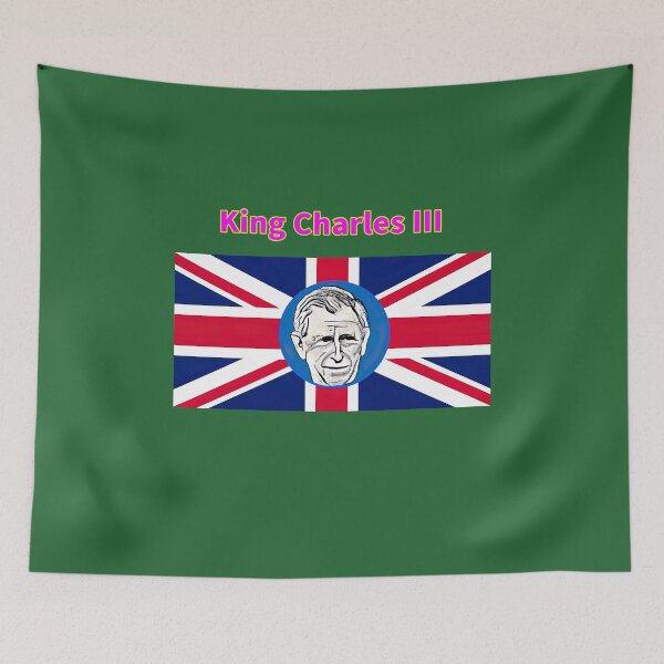 Item preview, Union Flag with portrait of King Charles III (3) designed and sold by thalasson.