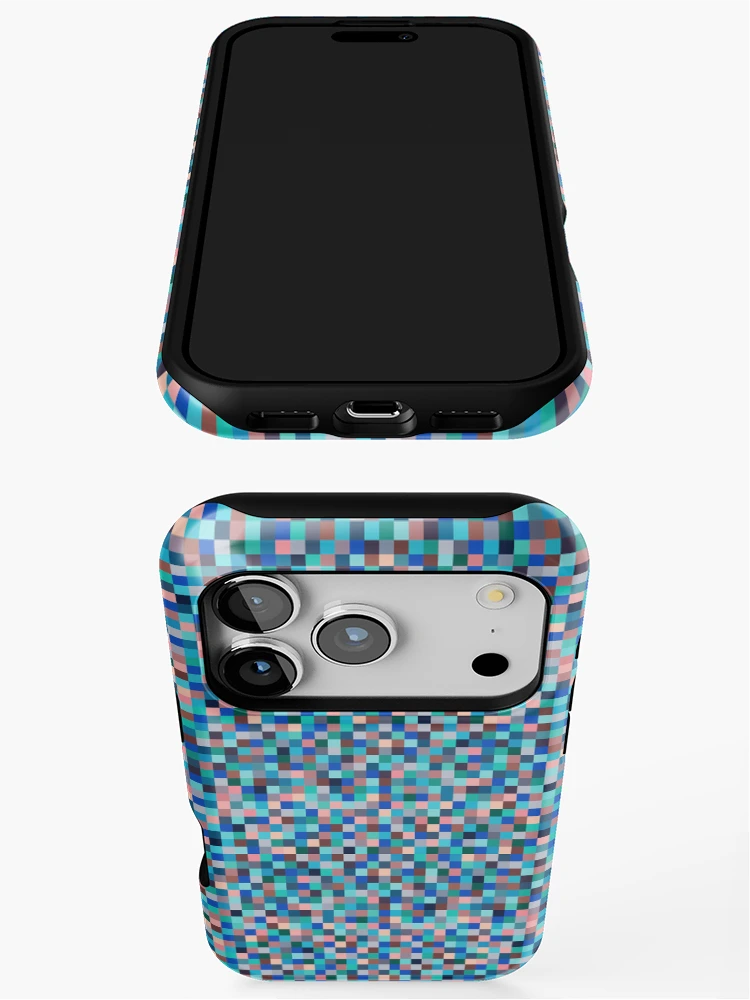Thumbnail 3 of 4, iPhone Case, Patchwork Pattern designed and sold by Texterns.