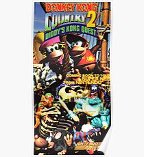 Donkey Kong Country 2, Reproduktion Poster von Nintendo Power Poster