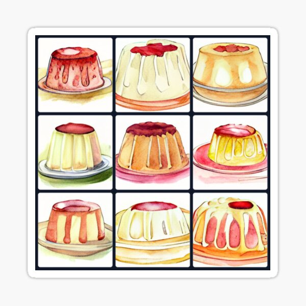 "Pudding Season Pack" Sticker for Sale by CinderPress Redbubble