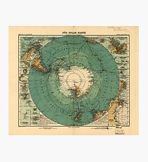 Map of Antarctica from 1912 (Süd-Polar-Karte) Photographic Print