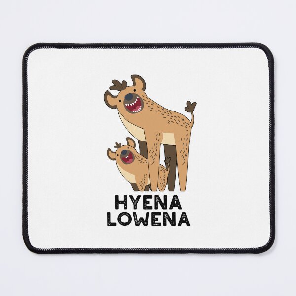 Item preview, Hyena Lowena Funny Animal Puns designed and sold by punnybone.