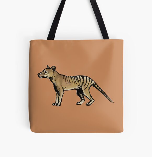 Thylacine All Over Print Tote Bag