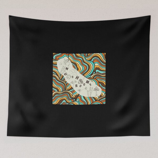 Item preview, Psychedelic Abstract Mushroom Zipped Hoodie designed and sold by CravenStore99.