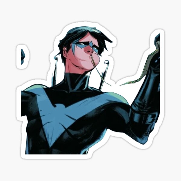 Item preview, Nightwing sticker designed and sold by wallywestsgf.