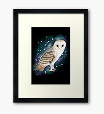 Starry Starry Barn Owl Framed Print