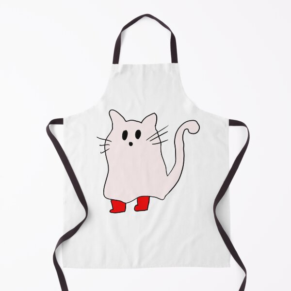 Item preview, Ghost Cat with Red Boots designed and sold by blejsart.