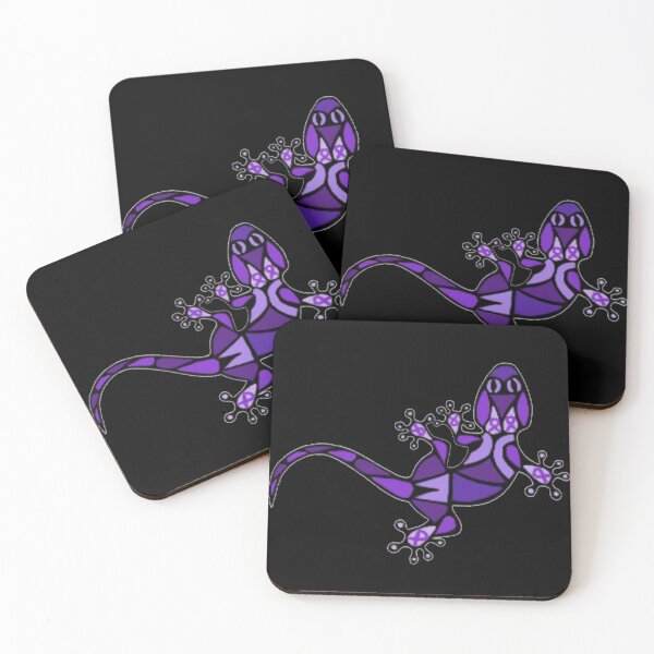 Aperçu de l'œuvre Ruban de sensibilisation violet Gecko Mandala créée et vendue par CaitlynConnor.