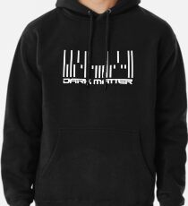 Dunkle Materie - Barcode Weiß Hoodie