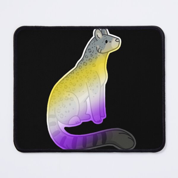 Item preview, Nonbionary Snow leopard sticker  designed and sold by UndyingLoveArt.