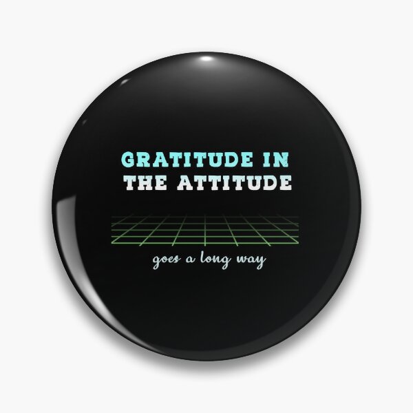 Item preview, Gratitude in The Attitude (Cute shirt with blue and white writing) designed and sold by Zandrasart.
