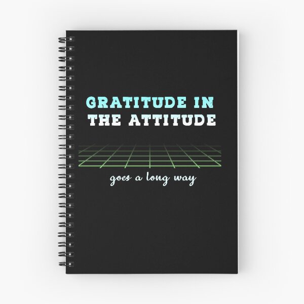 Item preview, Gratitude in The Attitude (Cute shirt with blue and white writing) designed and sold by Zandrasart.