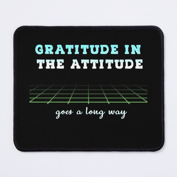 Item preview, Gratitude in The Attitude (Cute shirt with blue and white writing) designed and sold by Zandrasart.