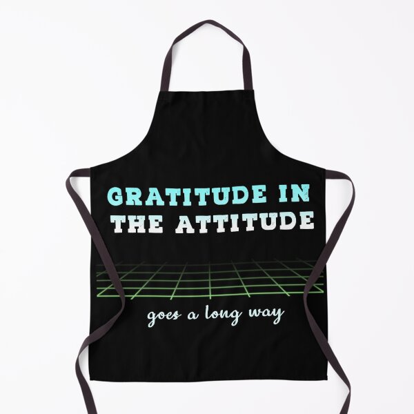 Item preview, Gratitude in The Attitude (Cute shirt with blue and white writing) designed and sold by Zandrasart.