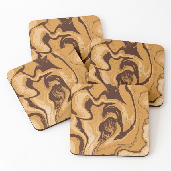 Item preview,  Brown Lava Ocean Marbling  designed and sold by DeversDesigns.