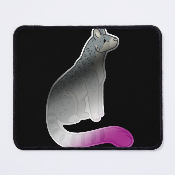 Item preview, Asexual Snow leopard sticker designed and sold by UndyingLoveArt.