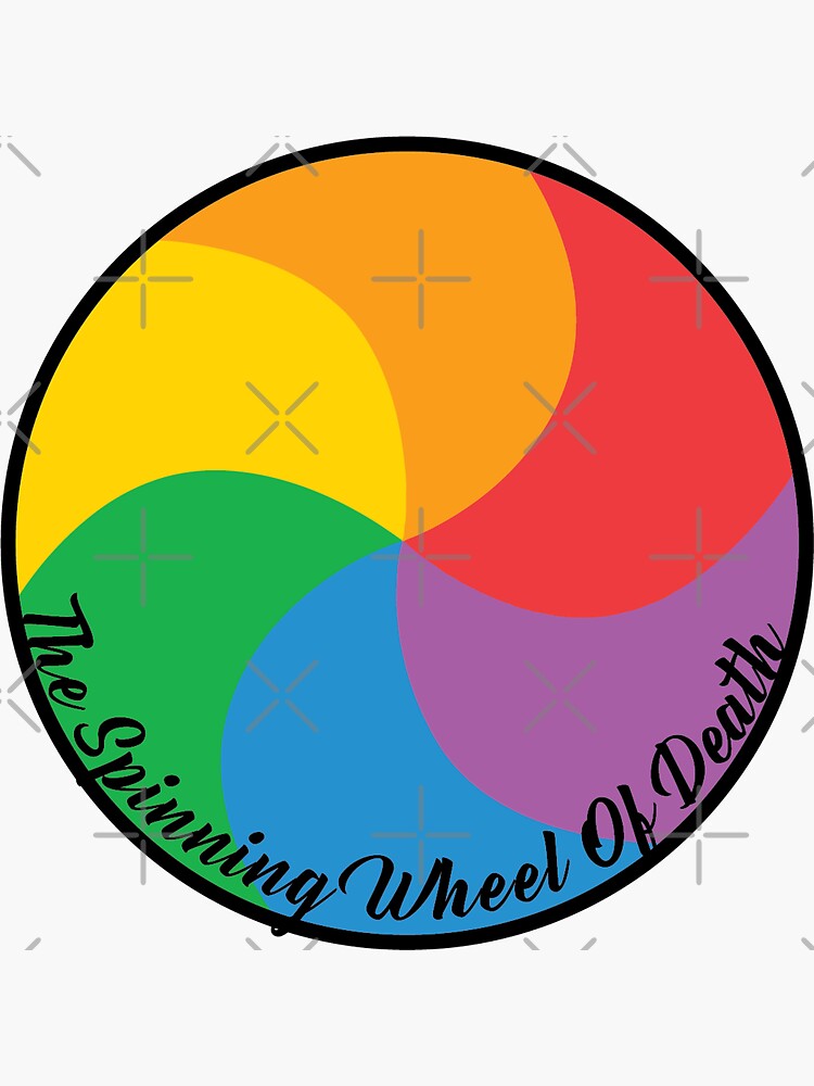 "The Spinning Wheel of Death" Sticker for Sale by HarrisonDesign