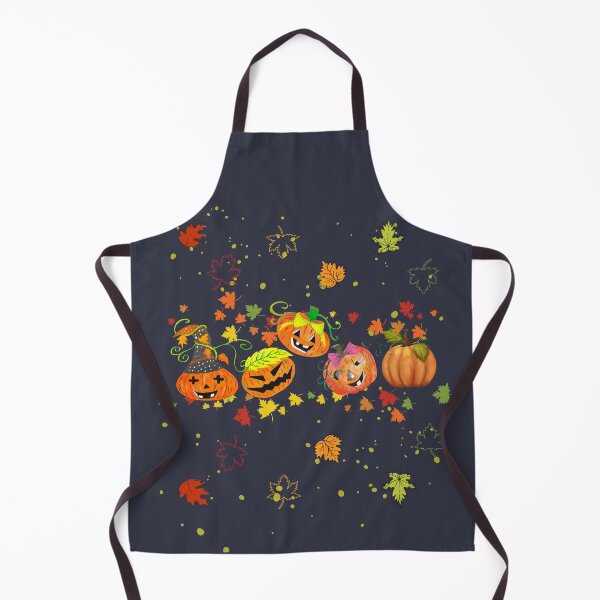 Item preview, Autumn Equinox - Happy Pumpkins Dancing Through Fall Leaves designed and sold by ttsayt1earth.