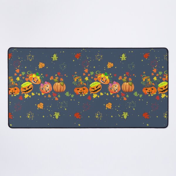 Item preview, Autumn Equinox - Happy Pumpkins Dancing Through Fall Leaves designed and sold by ttsayt1earth.