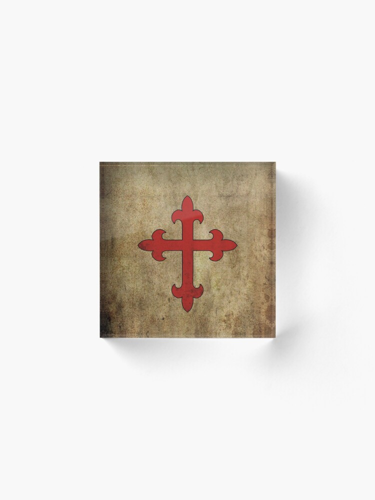 Alternate view of Crusader Cross Acrylic Block