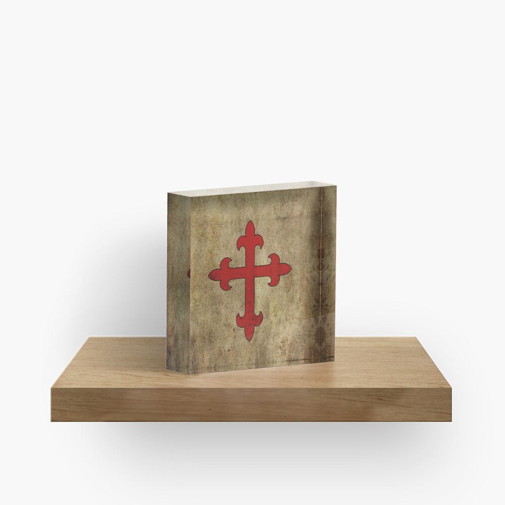 Crusader Cross Acrylic Block