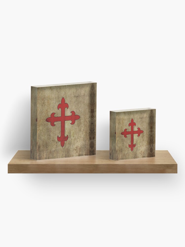 Alternate view of Crusader Cross Acrylic Block