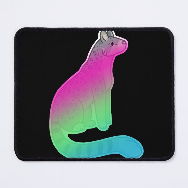 Item preview, Polysexual Snow leopard sticker designed and sold by UndyingLoveArt.