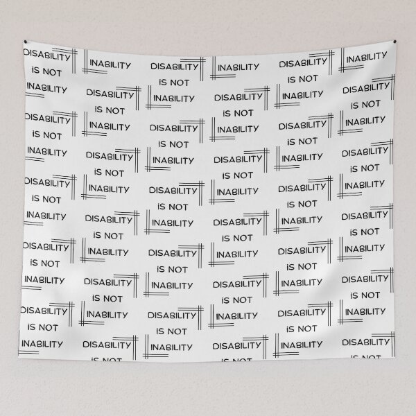 Item preview, Disability Is Not Inability T-shirt designed and sold by Nerdygirlteez.